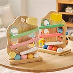 エデュテ本店の木のおもちゃのランキング1位！音の鳴る木のおもちゃメロディーゴーラウンド（ソフトカラー）